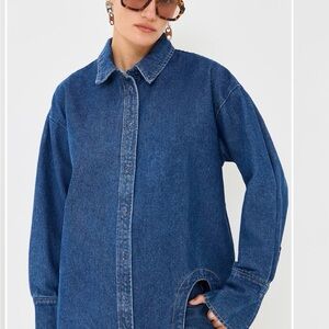 Lioness Off Duty Denim Oversized Shirt